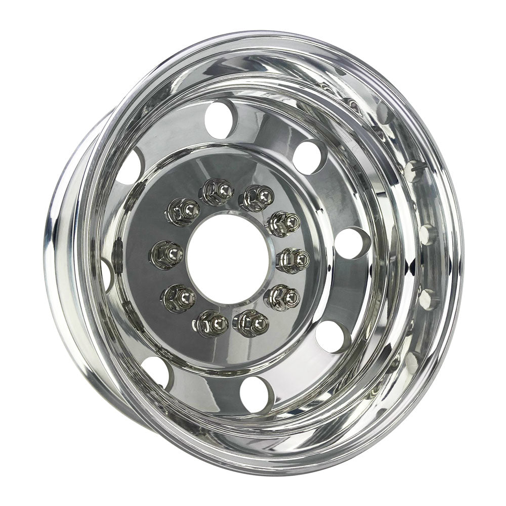 19.5x6.00 Northstar 10x7.25" Hub Pilot Mirror Polished Both Sides (Chevy/GMC 3500HD 1996-2005) 2