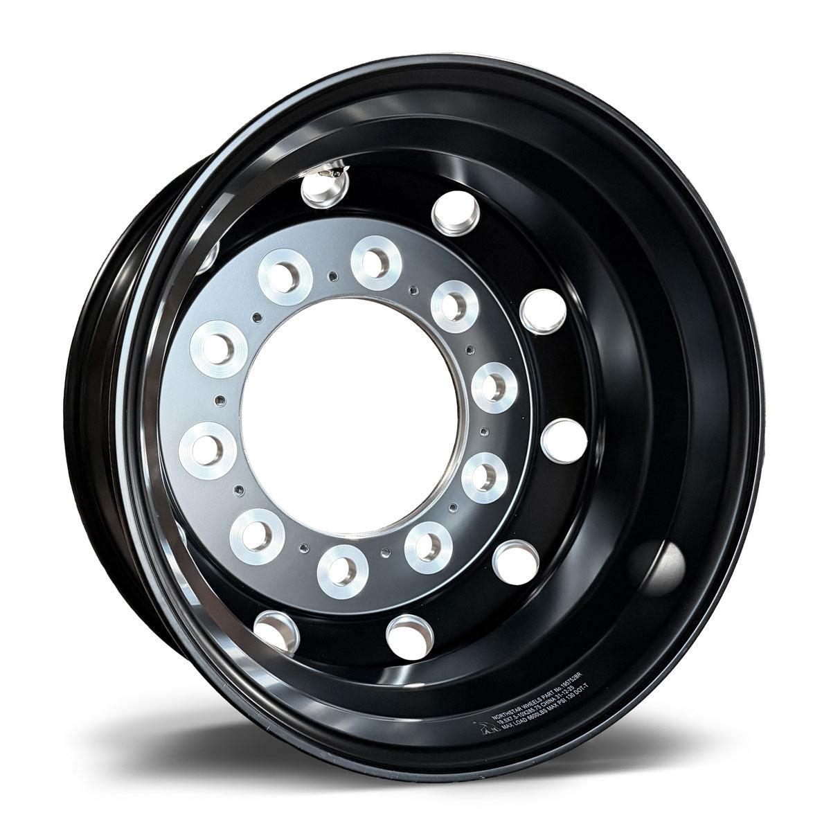 19.5x7.5 Northstar 10x285mm Hub Pilot Satin Black w/ Milling "Stellar" Rear