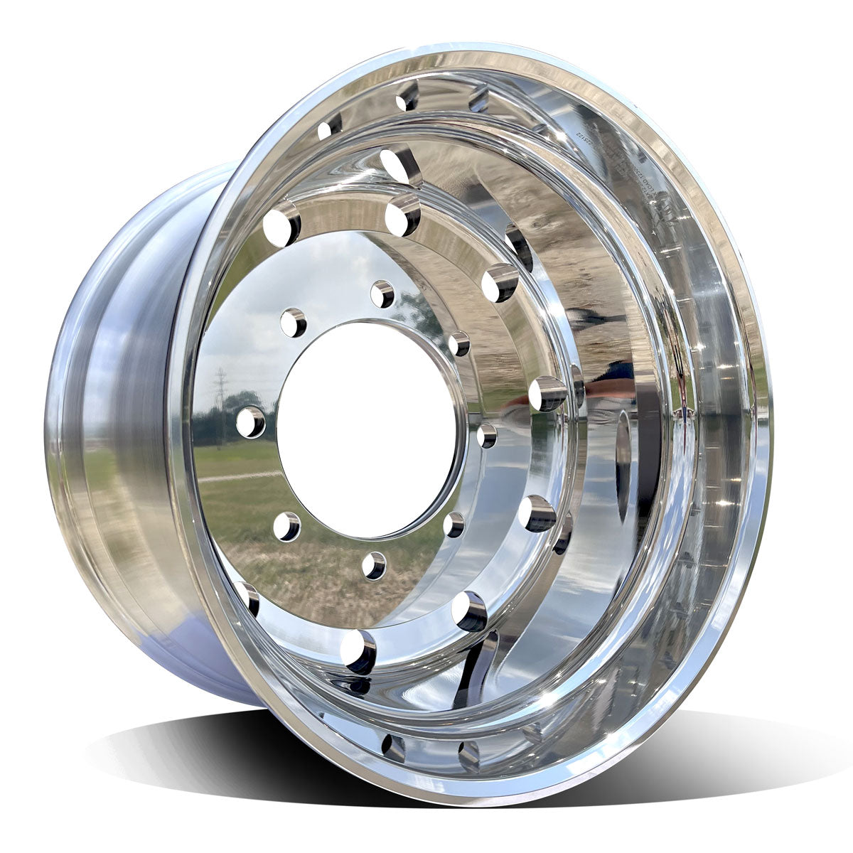 22.5x12.25 Northstar 8x275mm Hub Pilot Mirror Polish Both Sides 2.75" Offset 2
