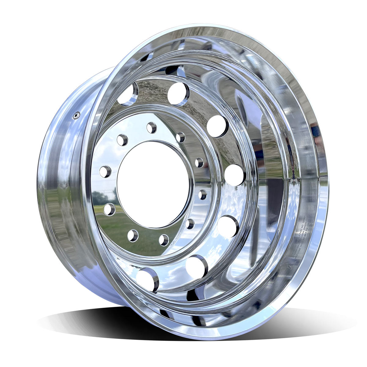 22.5x9.00 Northstar 10x285mm Mirror Polish Both Sides Hub Pilot All Position (Dual) 2