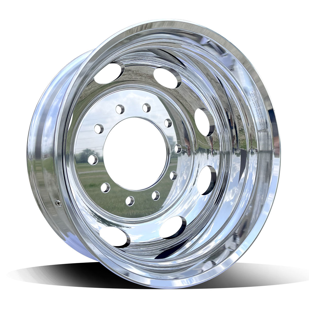 24.5x8.25 NORTHSTAR 10X285MM HUB PILOT "SATURN" OVAL HOLE MIRROR POLISHED BOTH SIDES 2